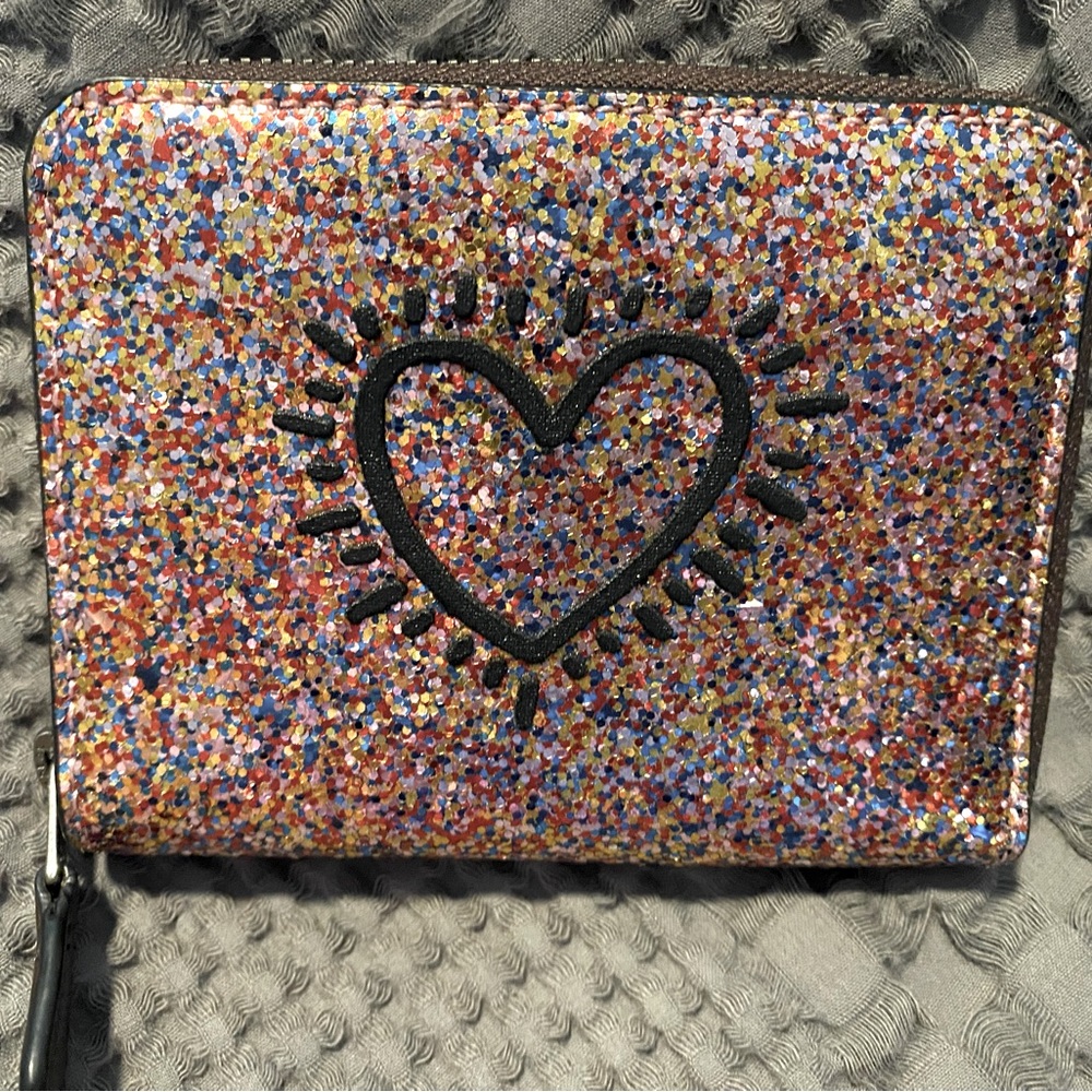 Keith Haring small zip around wallet
